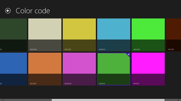 html background color code list